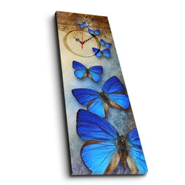 Wallity Reloj de Pared de Lienzo Decorativo 3090CS-45 Multicolor